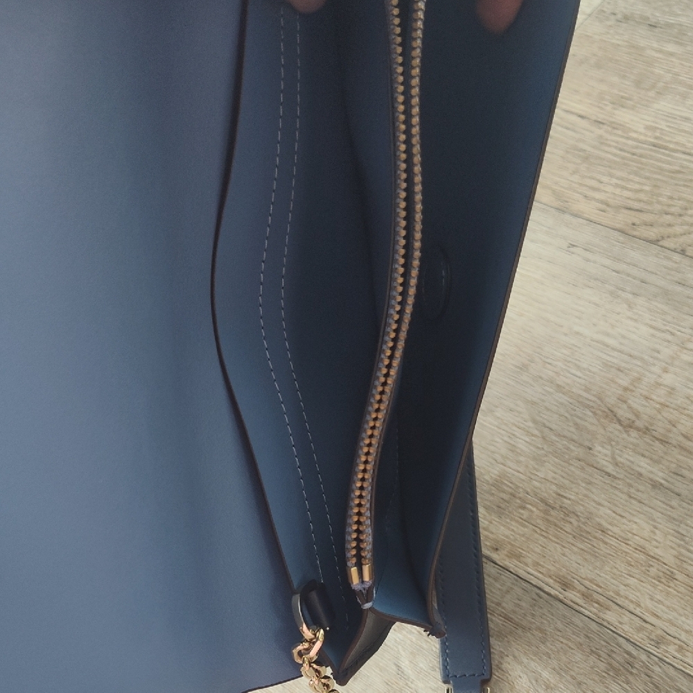 Kate Spade Blue Shoulder Bag with Gold Accents - Picture 10 of 10